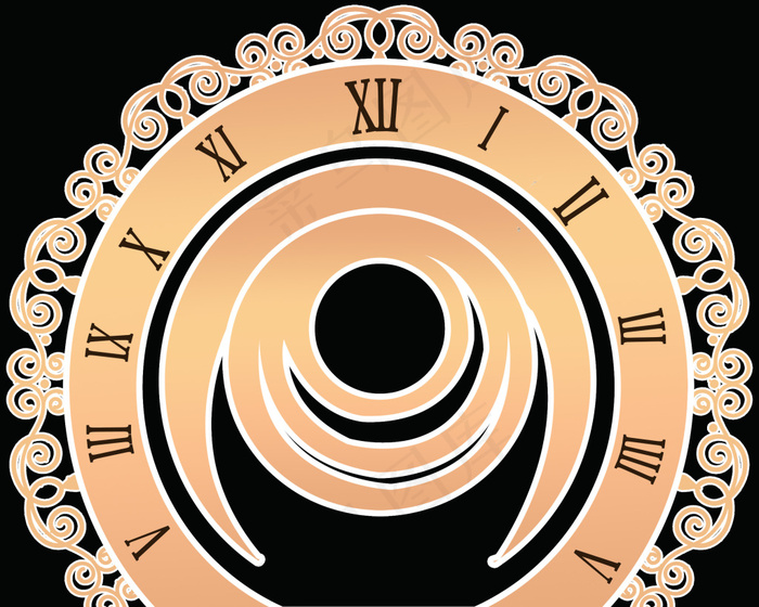 时钟婚礼背景素材