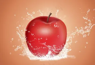 apple 苹果水滴图片