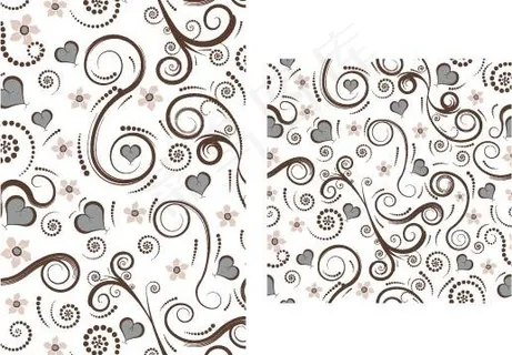 植物缤纷背景矢量图090