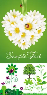 绿色的春天矢量素材