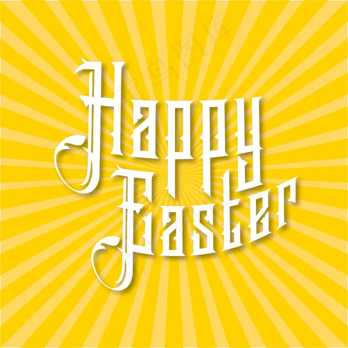 黄色背景矢量图