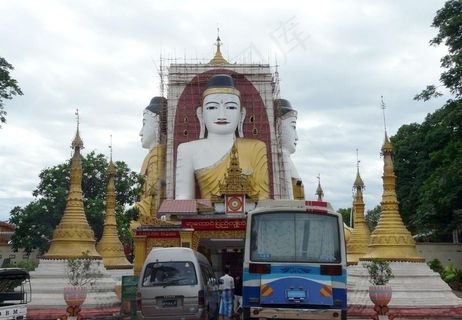 緬甸 勃古 四面佛图片