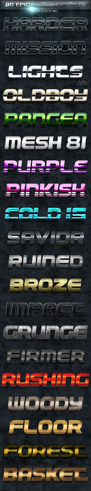 炫酷立体3D金属特效艺术字体