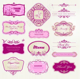 欧式精美高档花纹花边cdr