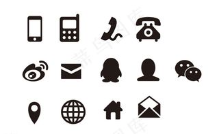 常用名片图标图片