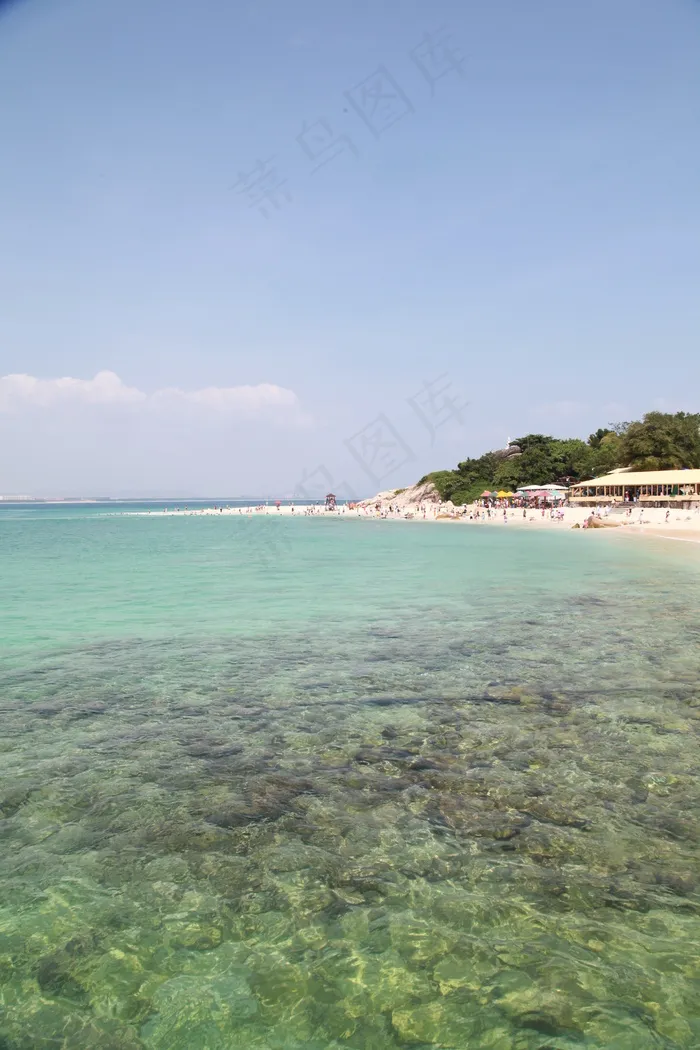 白沙海滩图片