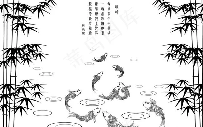 竹子鱼图片cdr矢量模版下载