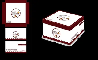 三件装包装盒平面图