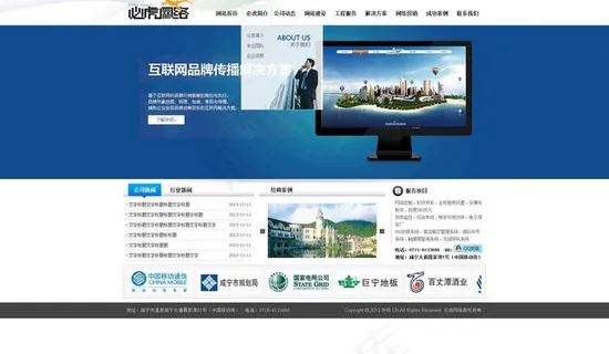 网络公司网站模版图片 网络公司网站模版图片
