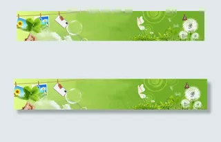 淡雅浅绿清新模板3