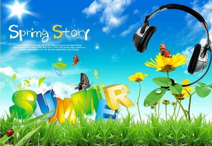 夏季吊旗图片(3000X2250(DPI:300))psd模版下载