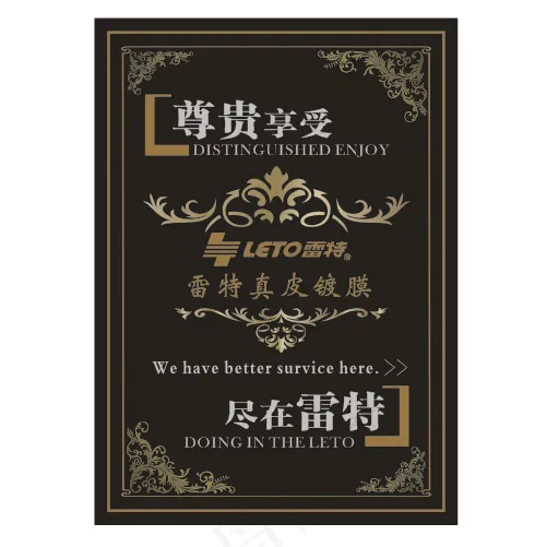 尊贵享受 真皮镀膜画册首页封面设计cdr矢量模版下载