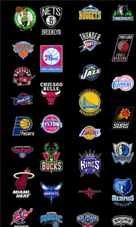 NBA LOGO墙图片 NBA LOGO墙图片