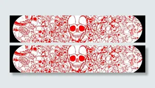 潮流元素滑板设计 滑板设计 嘻哈设...