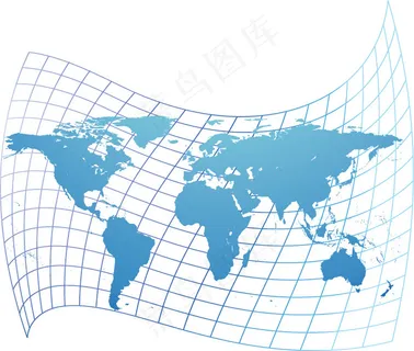 扭曲的世界地图矢量素材 扭曲的世界地图矢量素材