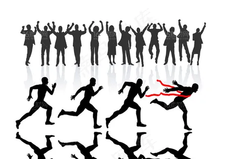 精美人物剪影创意矢量素材