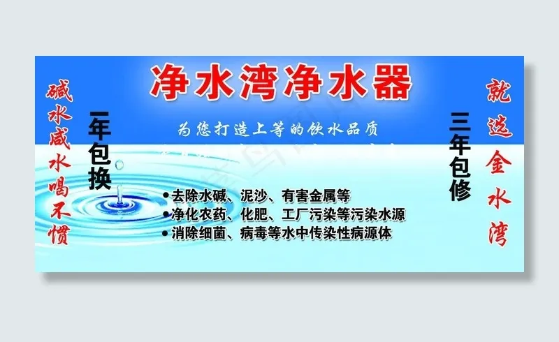 净水器海报图片psd模版下载