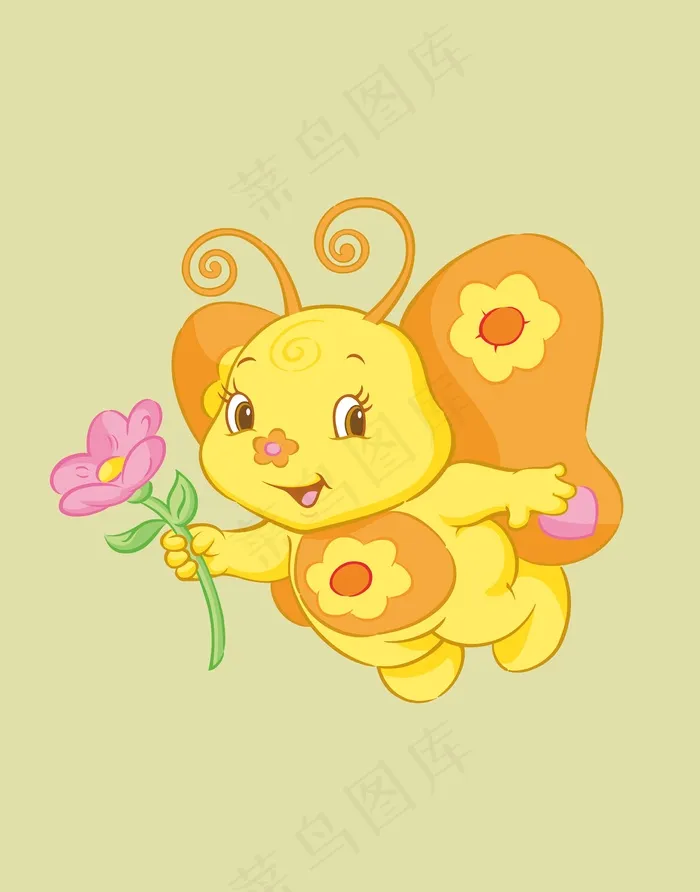蝴蝶装饰插画cdr矢量模版下载