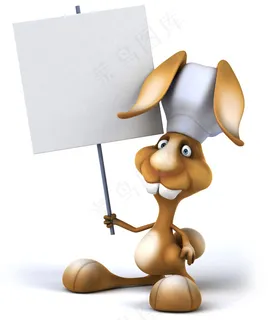 手举广告牌的动物图片 手举广告牌的动物图片