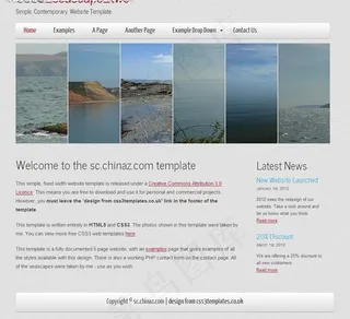 简单当代网站模板图片