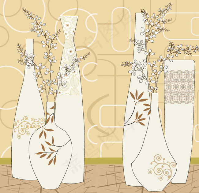 花卉花瓶图片