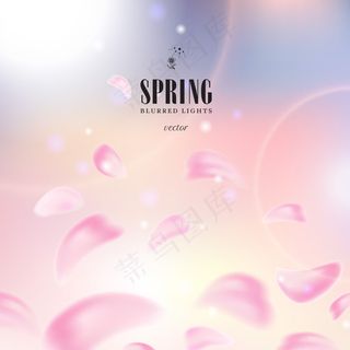 粉色花瓣梦幻背景