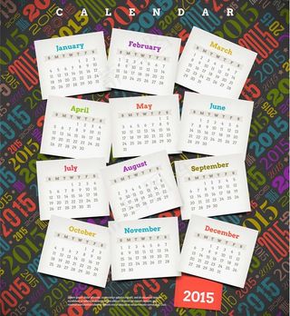 2015年日历
