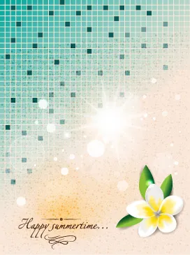 夏日时光主题素材01--矢量素材eps,ai矢量模版下载