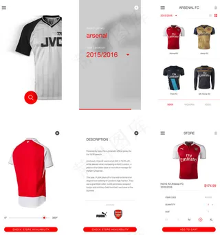 Jerseyped移动手机APP界面UI