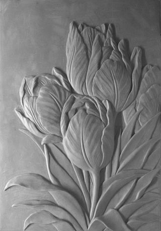 梅雨顺浮雕装饰背景墙设计