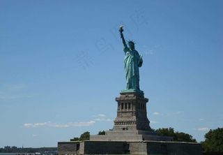 纽约 自由岛 自由女神像图片
