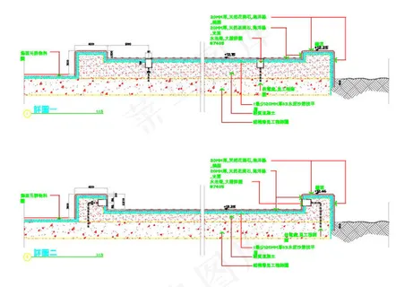 东风广场景观cad景观细部