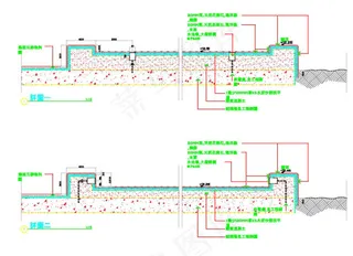 东风广场景观cad景观细部