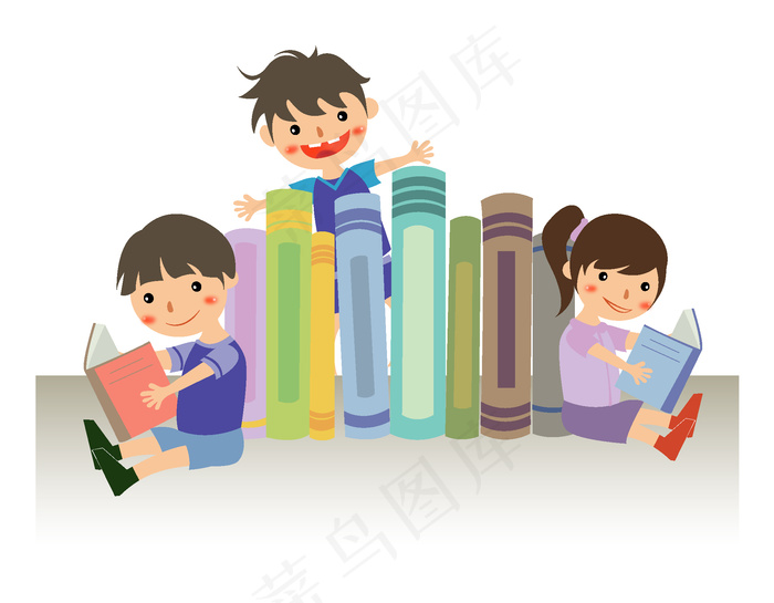 卡通英文短语学习素材eps,ai矢量模版下载