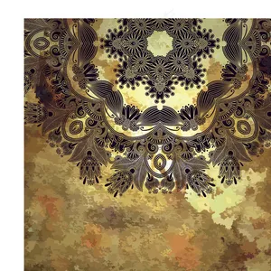 美丽的复古图案背景矢量图