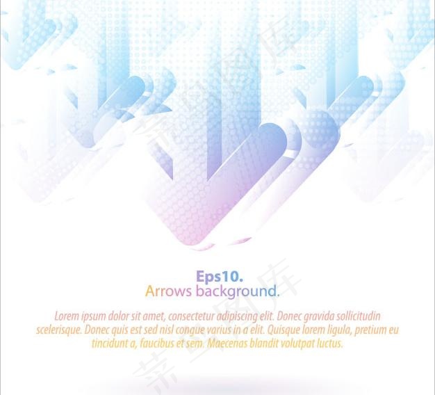动感幻彩箭头背景图片eps,ai矢量模版下载