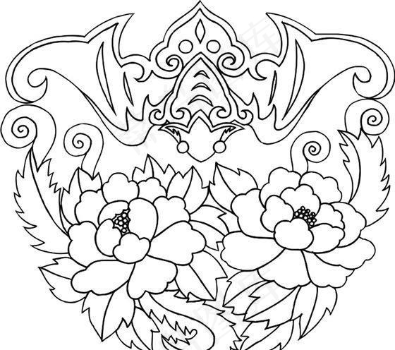 吉祥图案 黑白 中华传统 矢量 AI_0048