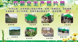部队农副产品宣传板图片