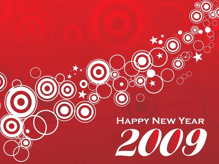 2009新年系列eps,ai矢量模版下载