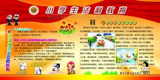 小学生法制教育展板