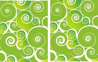 绿色螺旋背景设计元素