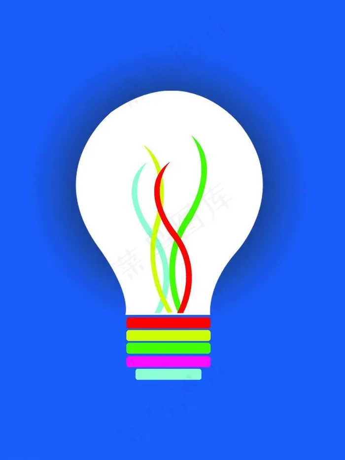 创意灯泡图片psd模版下载