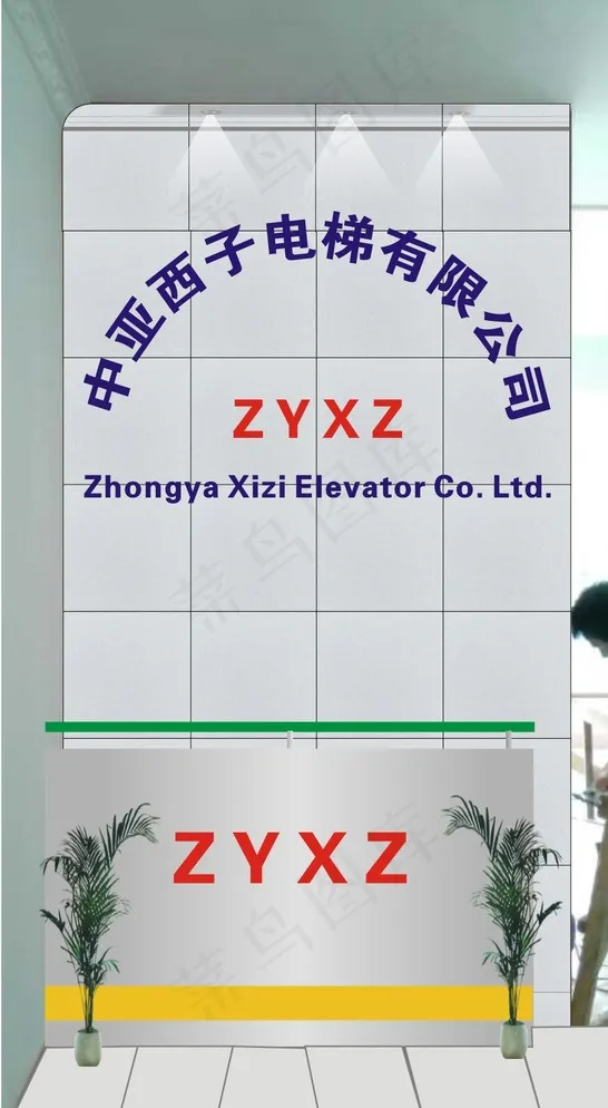 铝塑板背景效果图图片cdr矢量模版下载