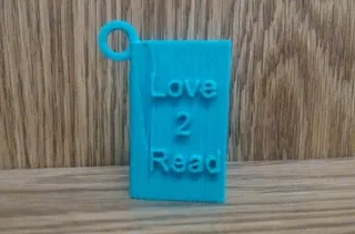 公共图书馆开放图书钥匙扣