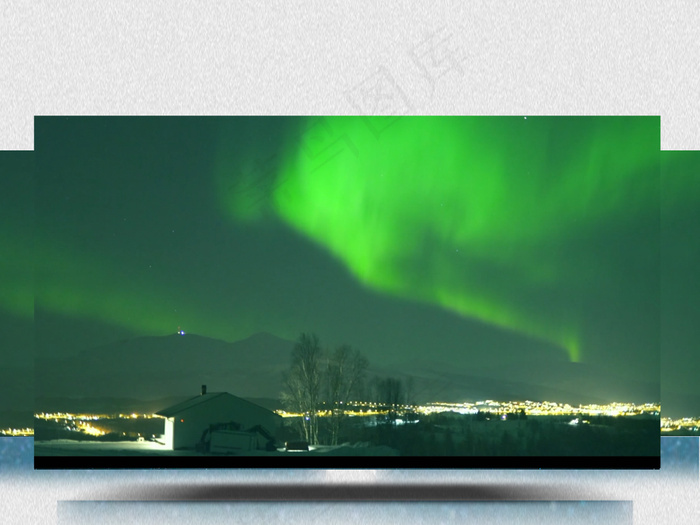 大自然北极光实拍视频素材