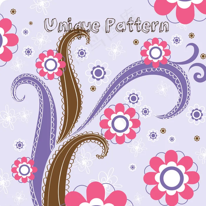 墙纸图案设计图片ai矢量模版下载