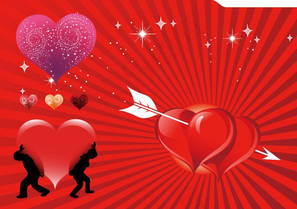 精美情人节元素矢量素材