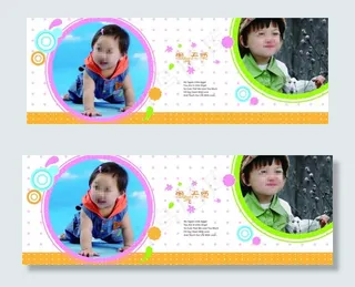 儿童摄影模板图片