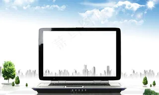 电脑创意海报图片