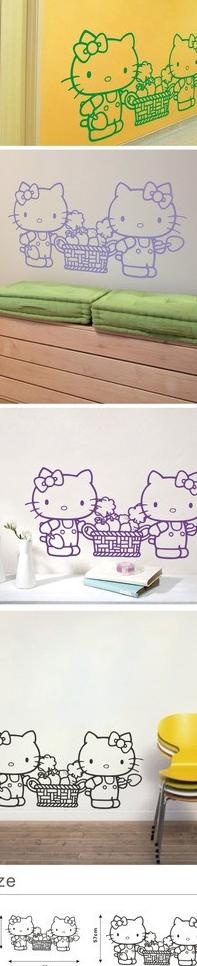 kitty 运蔬菜图片cdr矢量模版下载